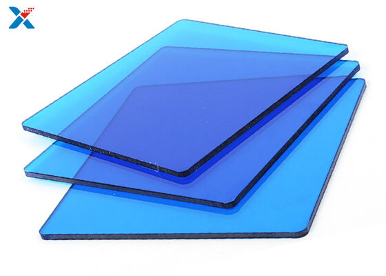 buy Perspex Polycarbonate Roofing Sheet Transparent Blue Impact Resistance online manufacture
