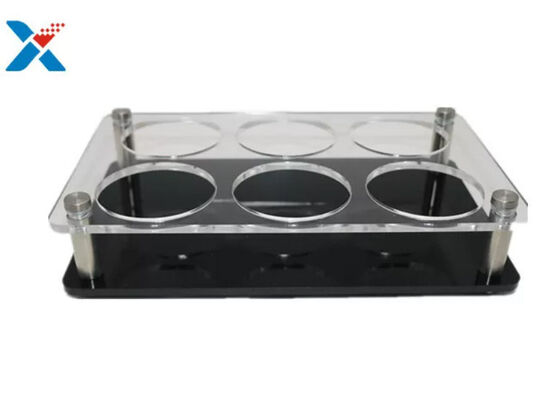 buy 2mm Acrylic s Sheet Transparent 6 Holes Stands Cup Holder online manufacture