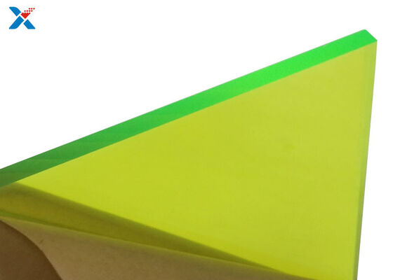 buy Fluorescent Green 3mm Coloured Acrylic Sheet Large Roofing Cast Board online manufacture