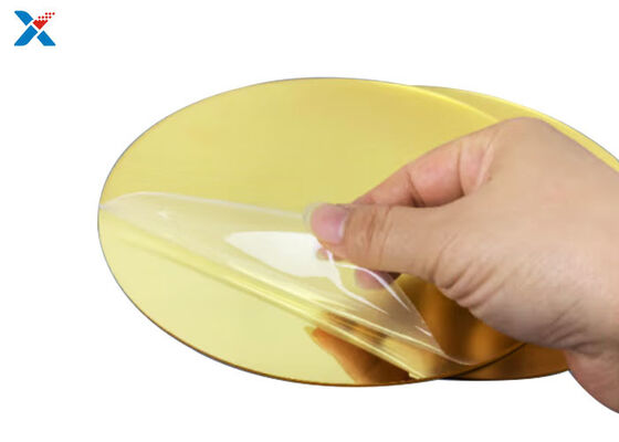 1mm Large Gold Mirror Acrylic Sheet Laser Cutting For Bathroom Mirrors