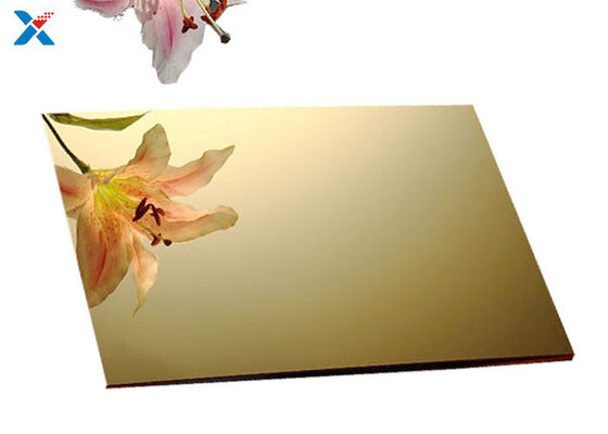 3mm Gold Acrylic Sheet Plastic Perspex Boards For Decoration